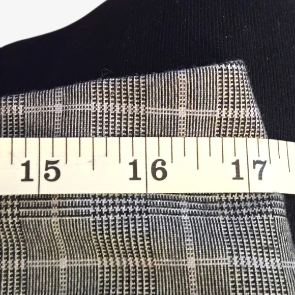 Y2k Rare Heart Moon Star Denim Mini Skirt with Plaid Waistband ! - Picture 5 of 6